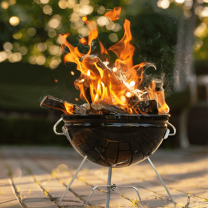 Letselschade door brand, brandende bbq