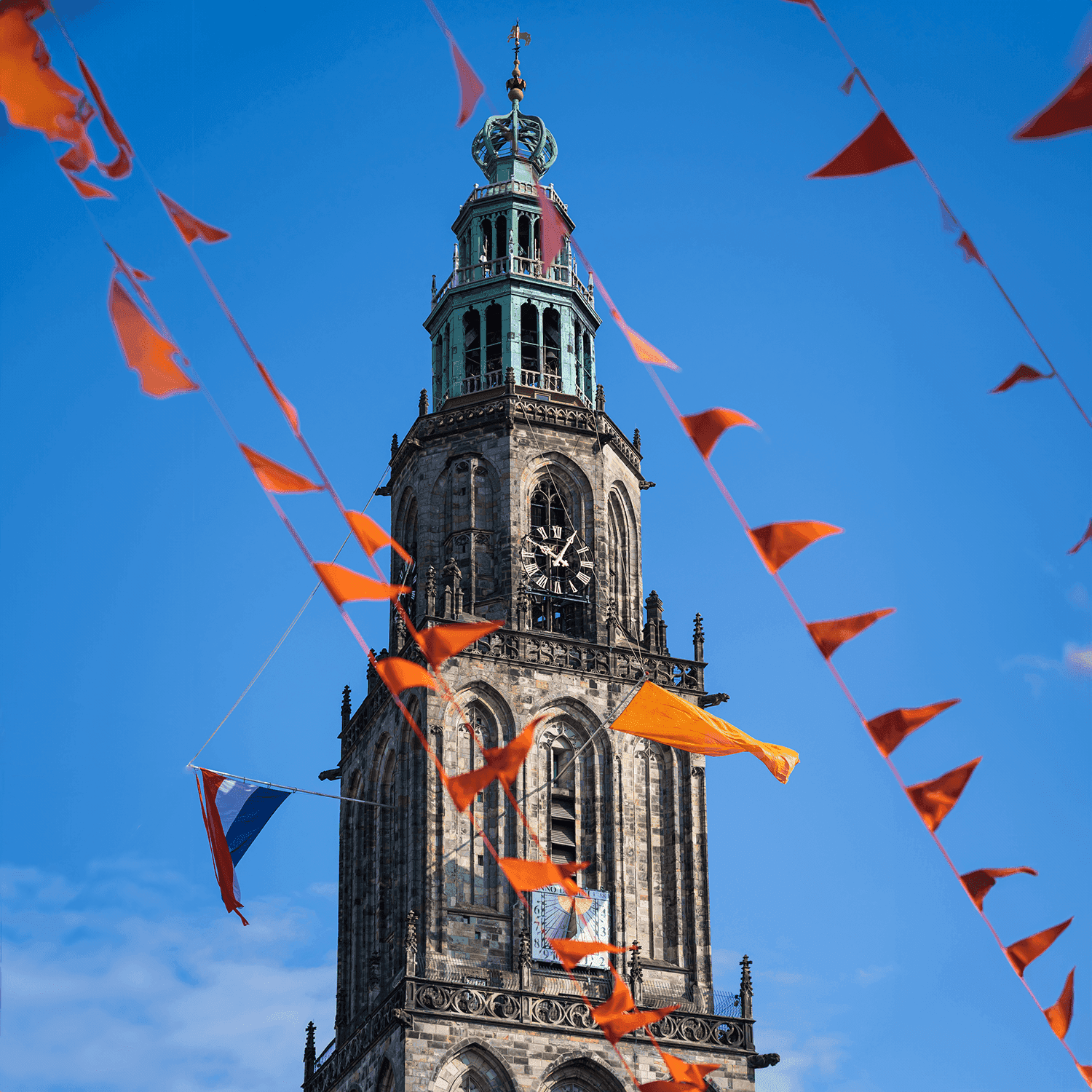 Koningsdag Groningen 2018 Martinitoren