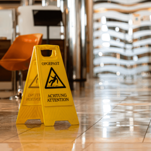 Opgepast gladde vloer