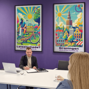 Provincie Groningen Ongeval Fiets Krukken