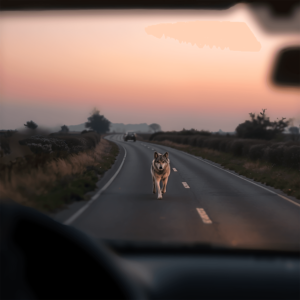 Aanrijding overstekend wild: wolf N34 Drenthe